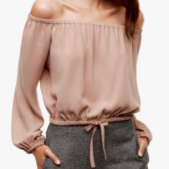 Wilfred Eleanora Off-The-Shoulder Cropped Top - Picture 1 of 7